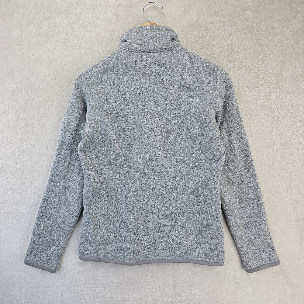 Patagonia Better Sweater 1/4-Zip Fleece Womens Small Heather Gray Pullover 25617 - Picture 10 of 12